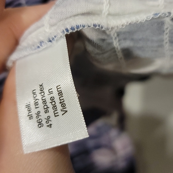 Lane Bryant Double V neckline short sleeve peplum top 18/20 - Picture 6 of 7